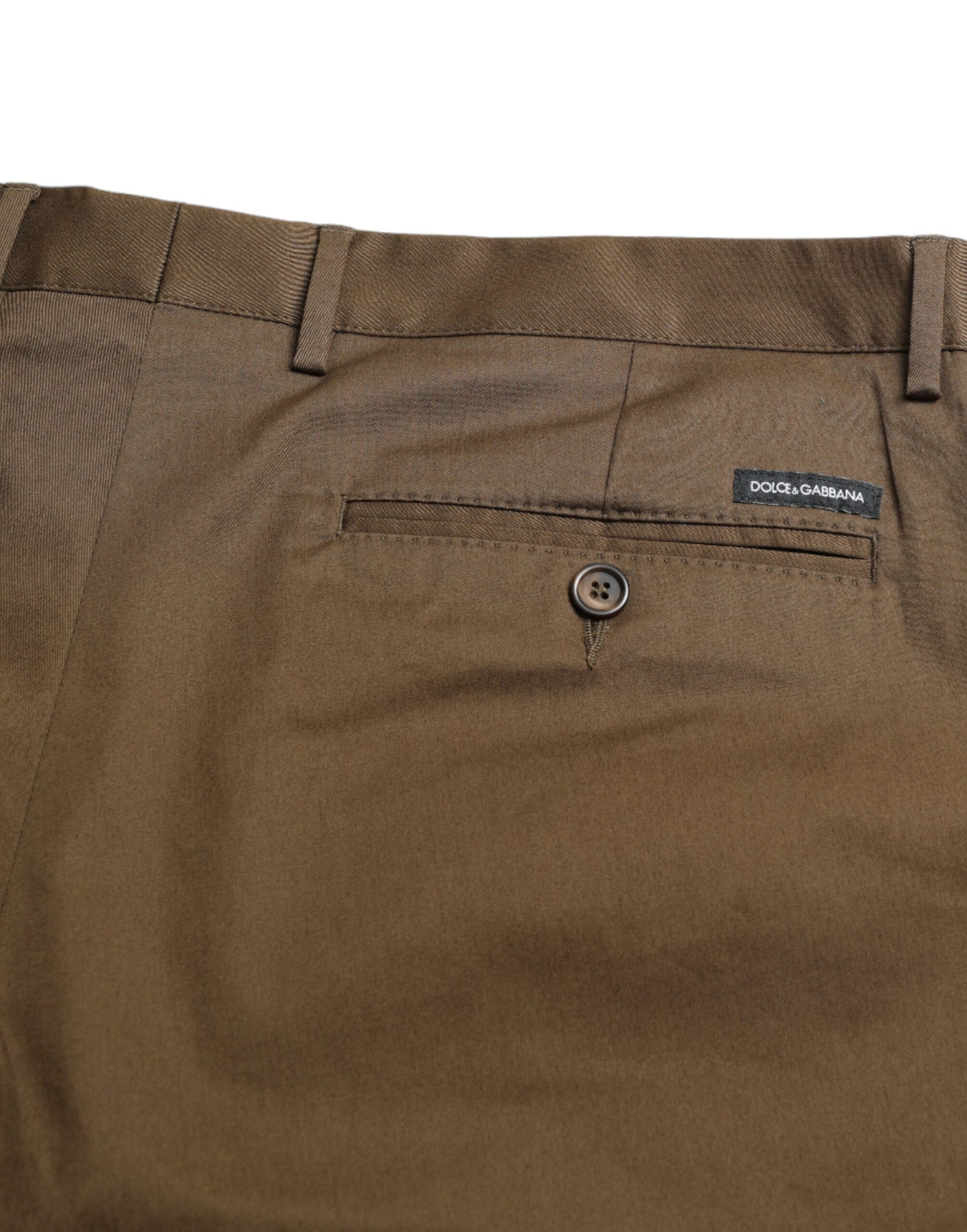 Dolce &amp; Gabbana Brown Cotton Stretch Men Bermuda Shorts