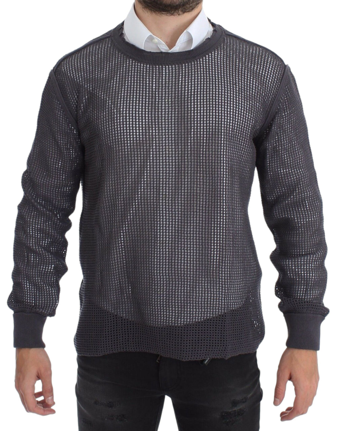 Dolce &amp;amp; Gabbana Lila Runway Netz Pullover Nättröja