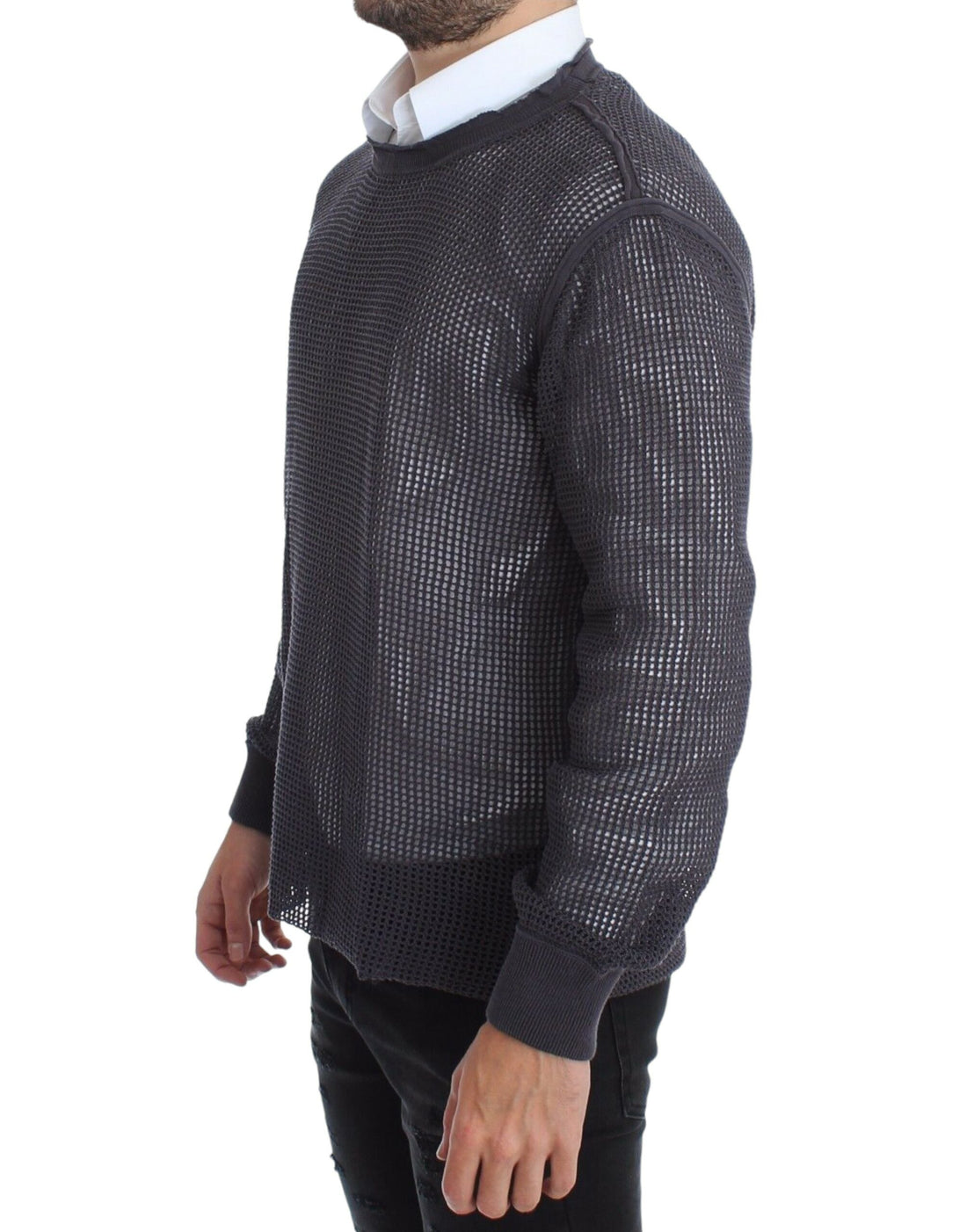 Dolce &amp;amp; Gabbana Lila Runway Netz Pullover Nättröja