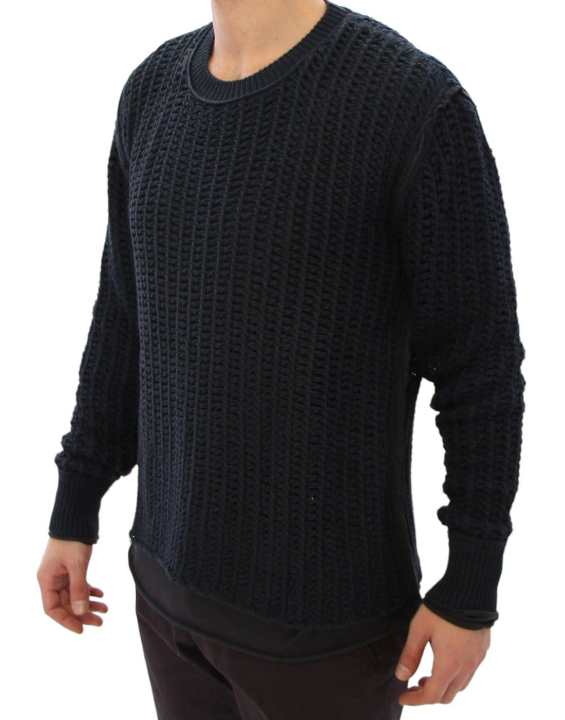 Dolce &amp;amp; Gabbana Blå Runway Netz Pullover Nättröja