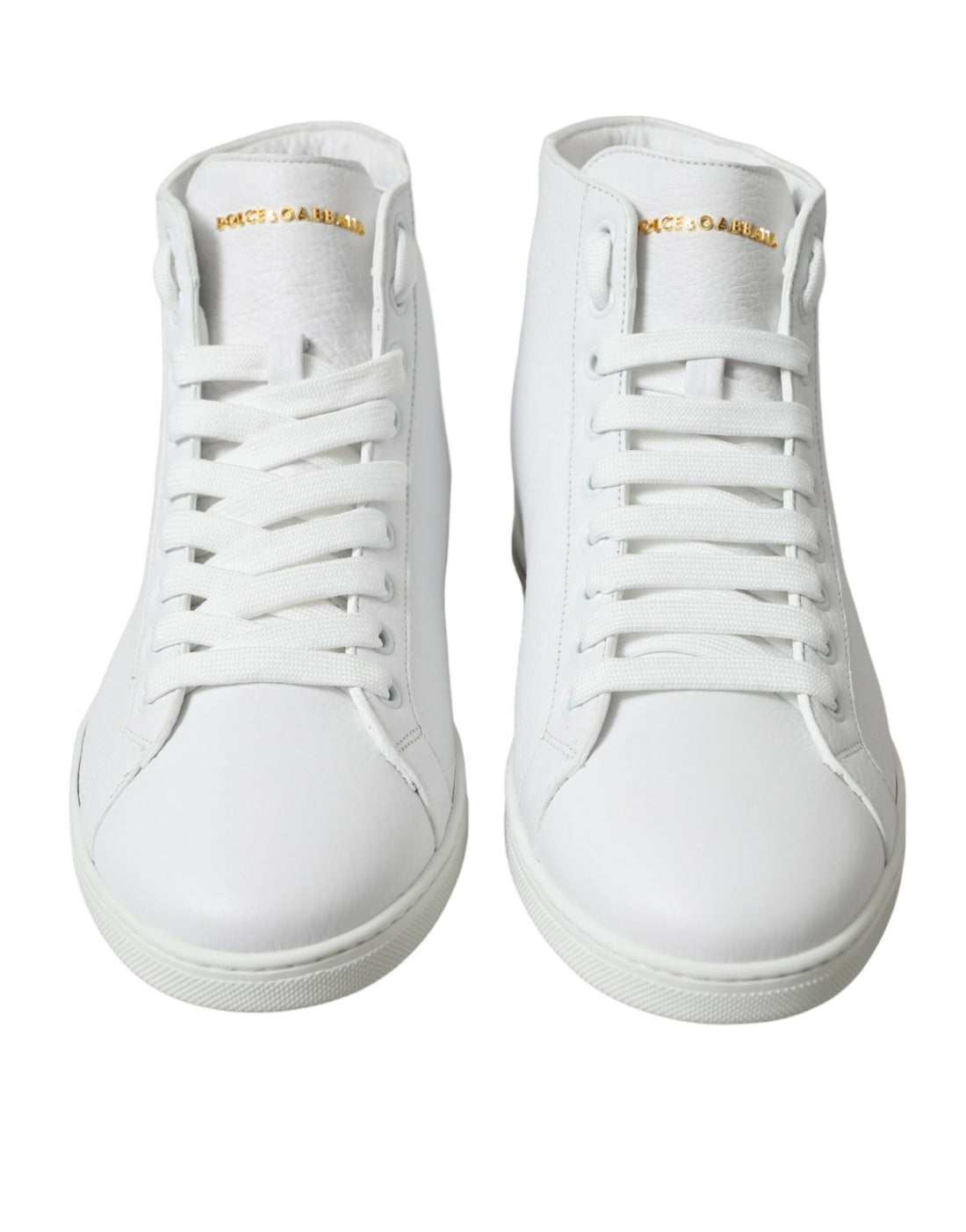Dolce &amp; Gabbana White Saint Tropez High Top Men Sneakers Shoes