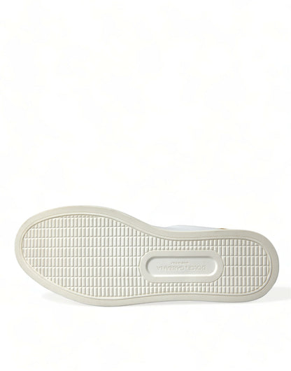 Dolce &amp;amp; Gabbana Vita Läder LOVE Milano Herr Sneakers Skor