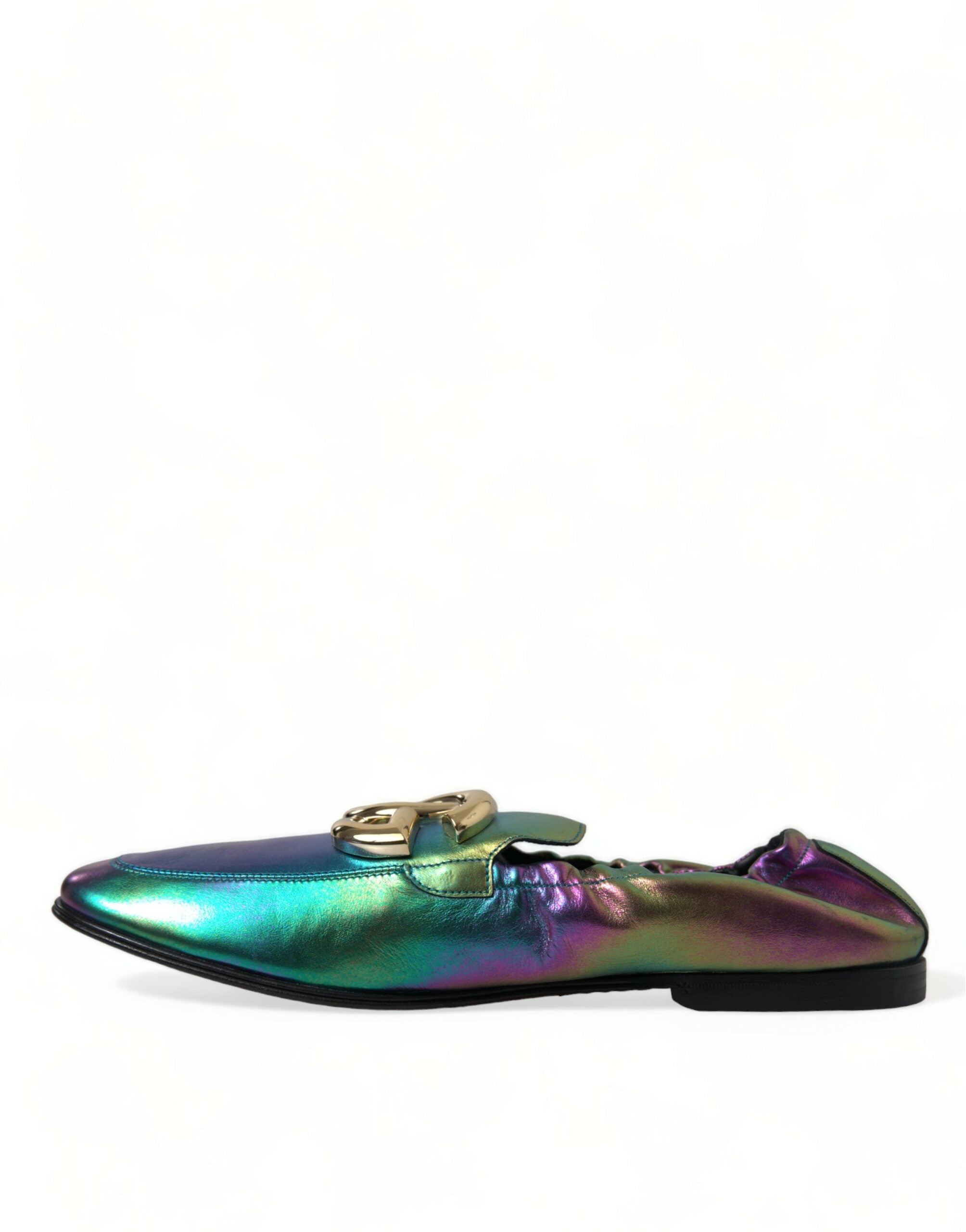 Dolce &amp; Gabbana Multicolor Leather DG Logo Loafer Dress Shoes