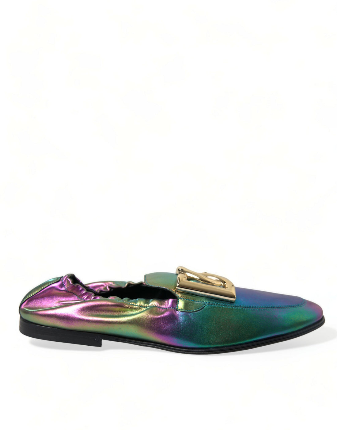 Dolce &amp; Gabbana Multicolor Leather DG Logo Loafer Dress Shoes