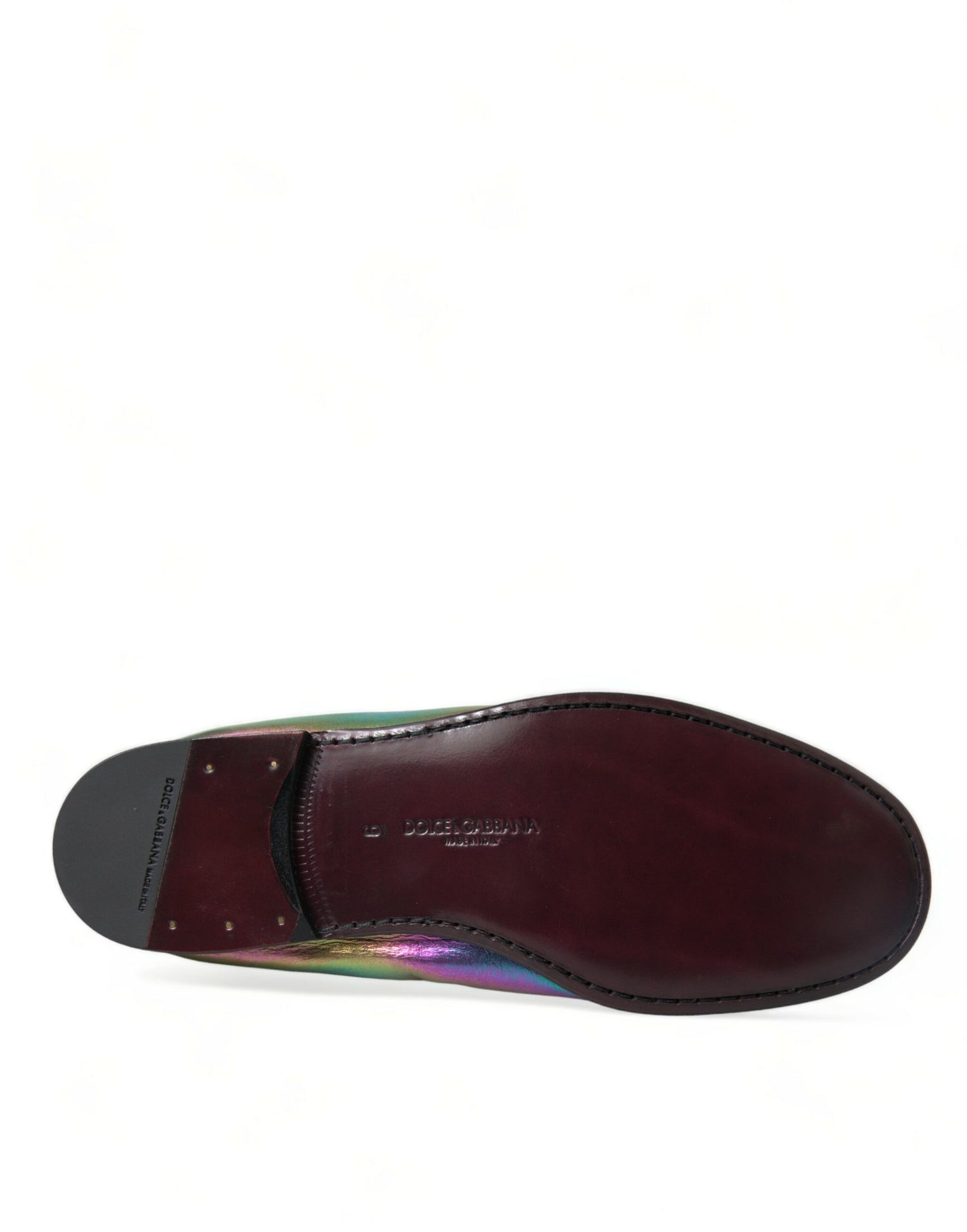 Dolce &amp; Gabbana Multicolor Leather DG Logo Loafer Dress Shoes