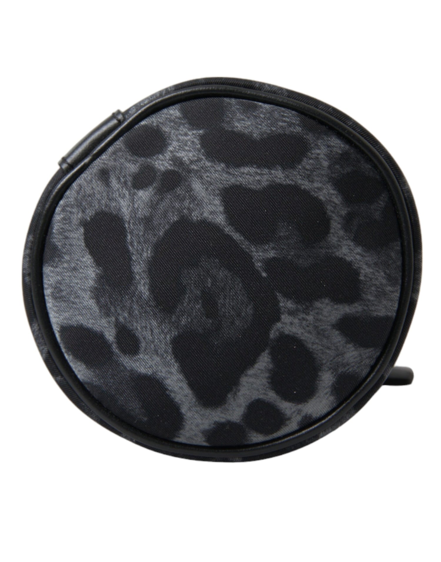 Dolce &amp; Gabbana Black Leopard Round Slim Tote Bottle Cage Bag