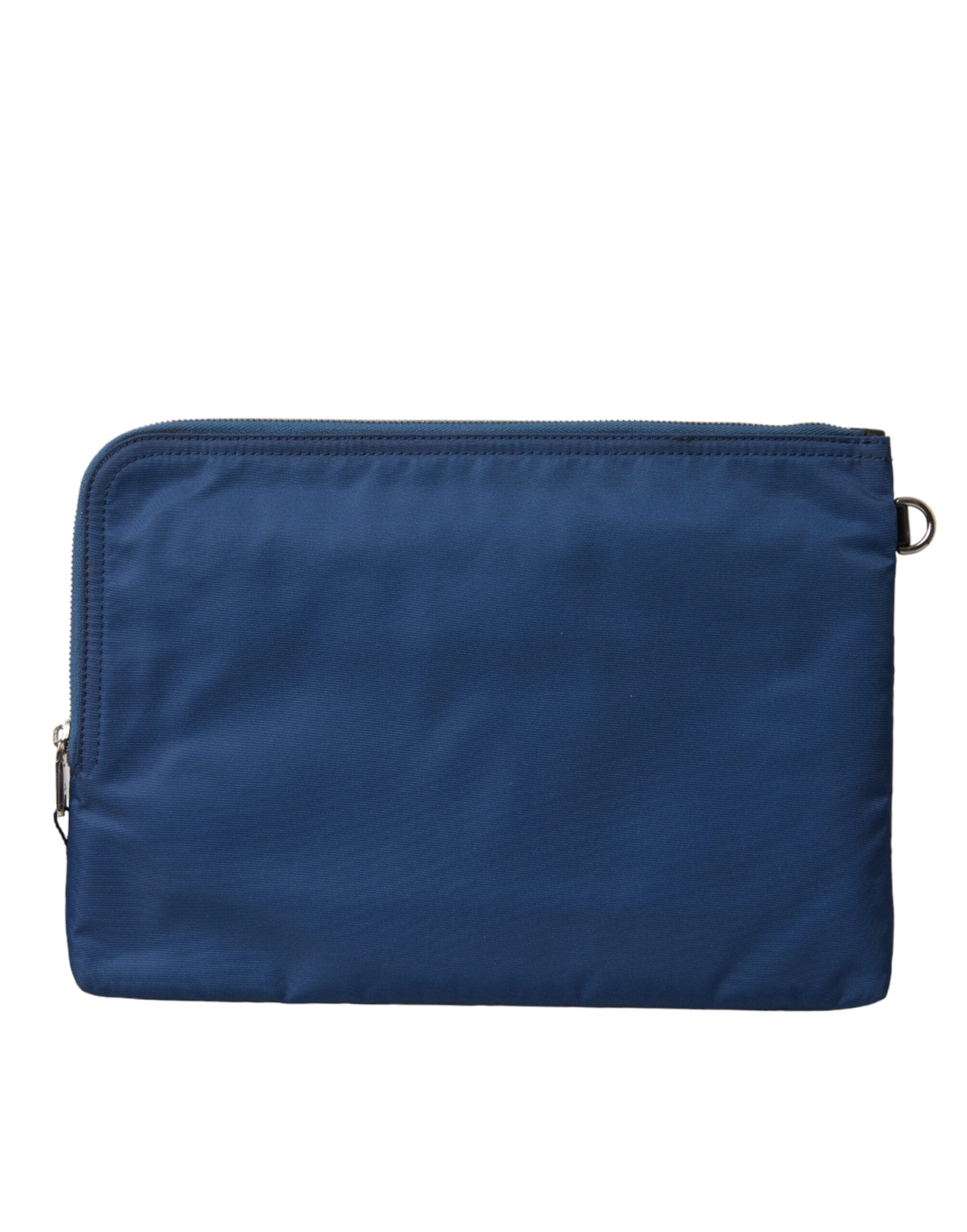 Dolce &amp;amp; Gabbana Blå DG Milano Mönstrad Nylon Pouch Kuvertväska Herr