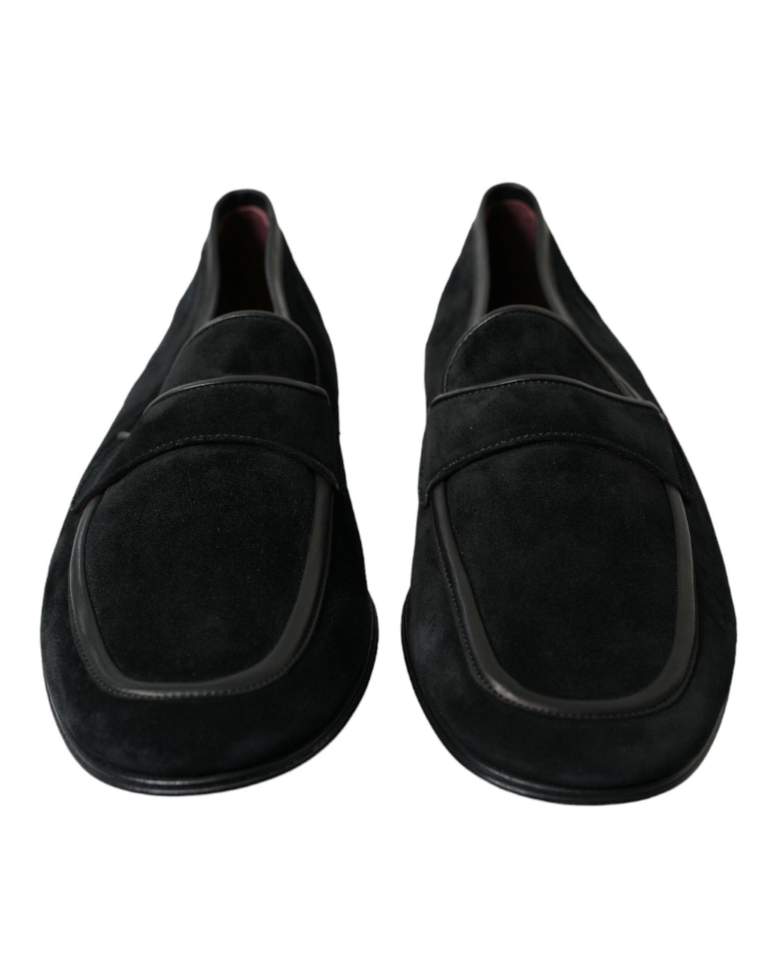 Dolce &amp;amp; Gabbana Svarta Sammets Slip On Loafers Finskor