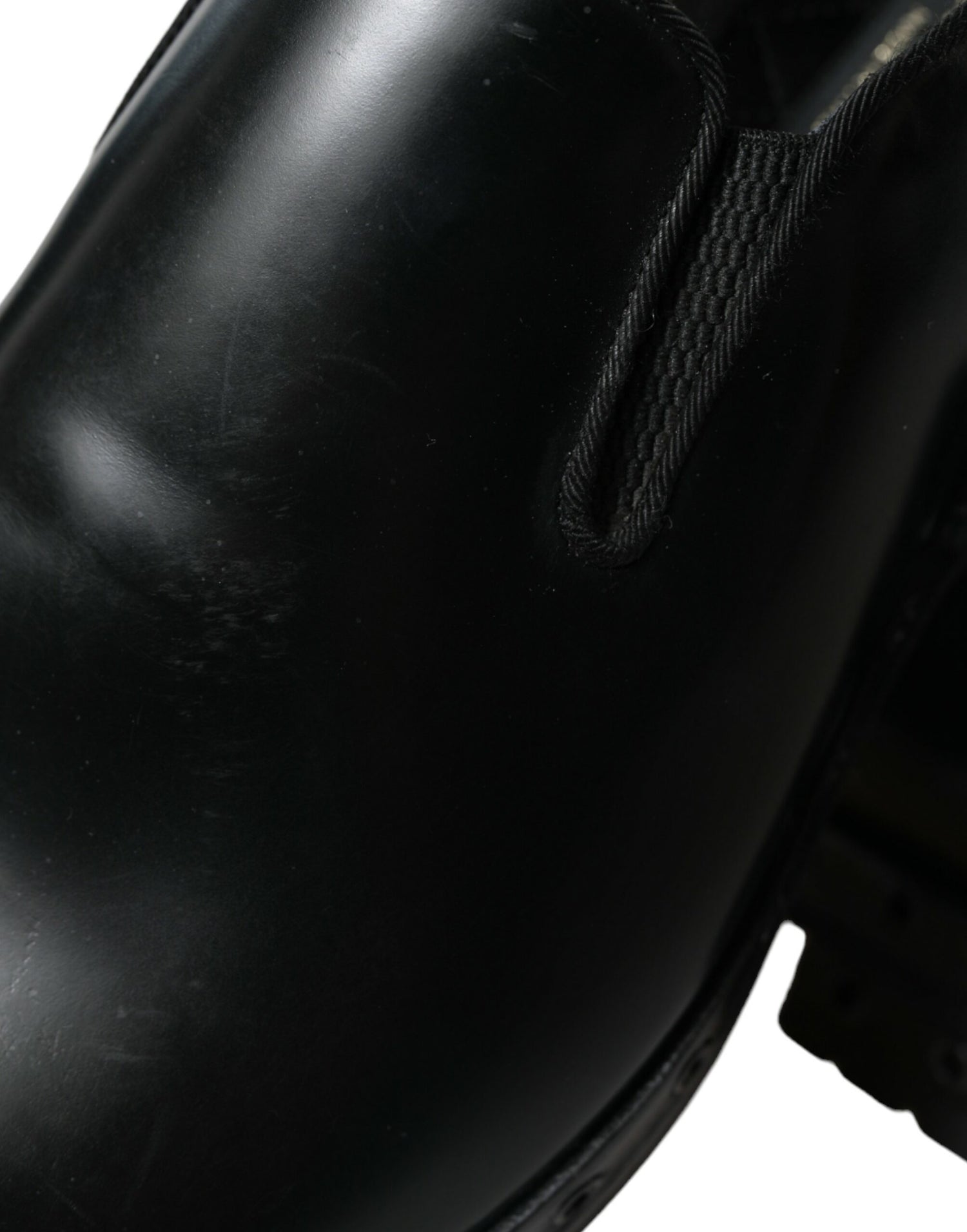 Dolce &amp;amp; Gabbana svarta loafers i läder med nitar, finskor