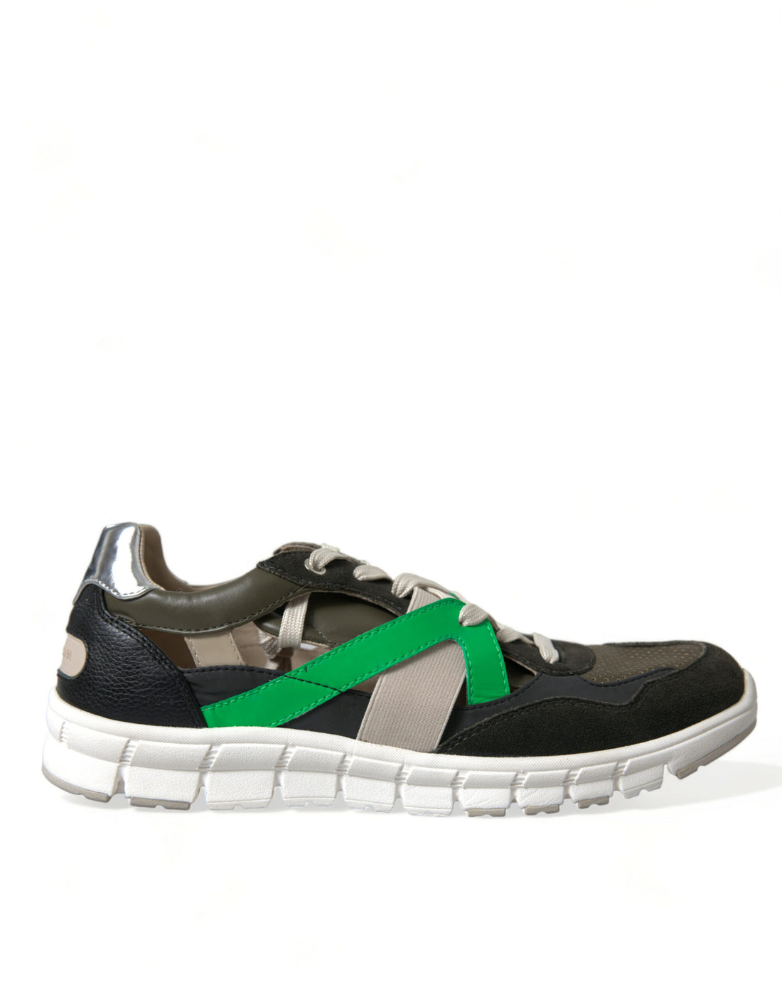 Dolce &amp; Gabbana Multicolor Leather Suede Low Top Sneakers Shoes
