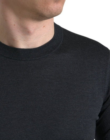 Dolce &amp; Gabbana Dark Gray Crew Neck Short Sleeves T-shirt