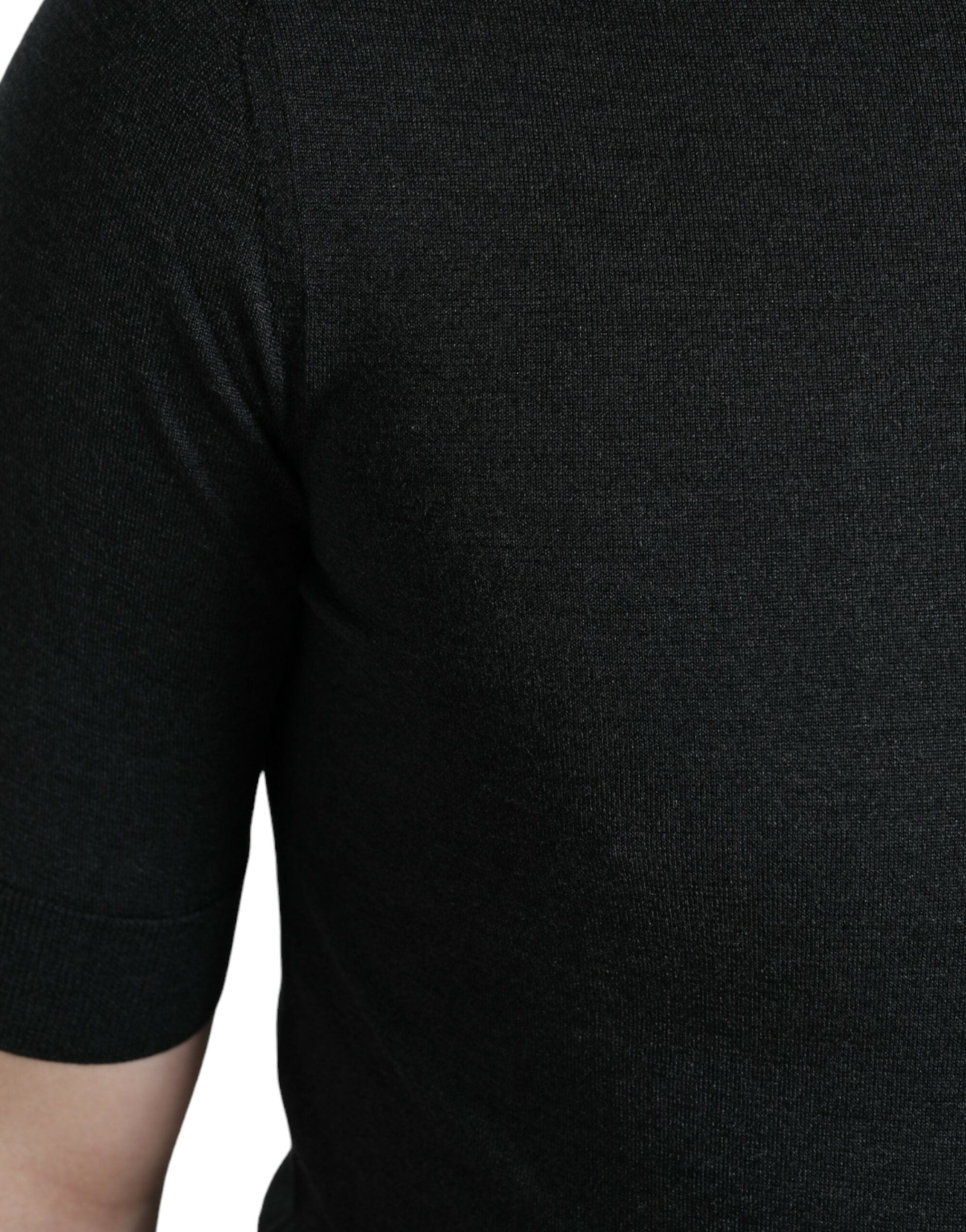 Dolce &amp; Gabbana Dark Gray Crew Neck Short Sleeves T-shirt