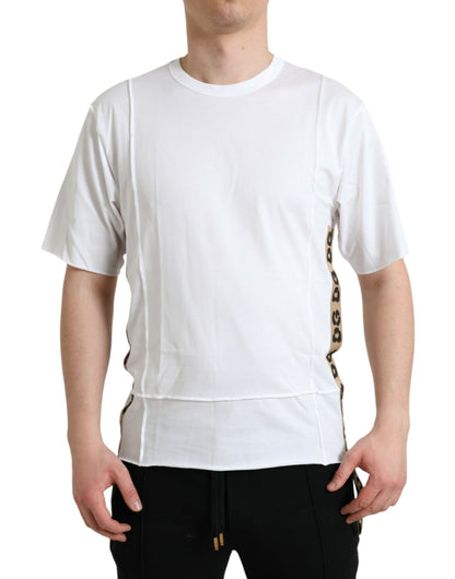 Dolce &amp; Gabbana White Logo Crew Neck Short Sleeves T-shirt