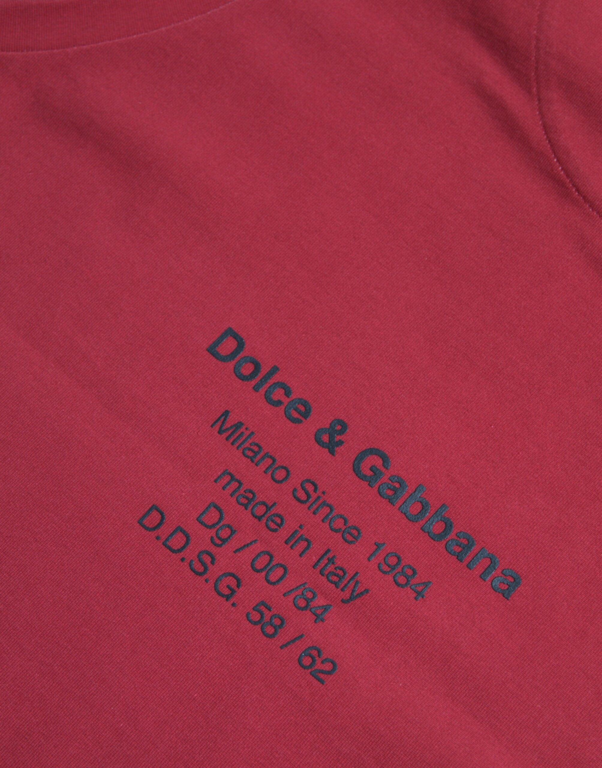 Dolce &amp; Gabbana Red Leopard Print Sleeveless Tank T-shirt