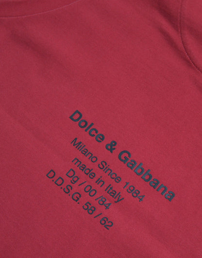 Dolce &amp; Gabbana Red Leopard Print Sleeveless Tank T-shirt