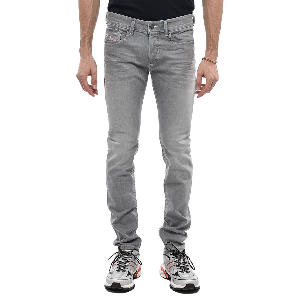 Diesel Grå Bomullsjeans &amp;amp; Byxor