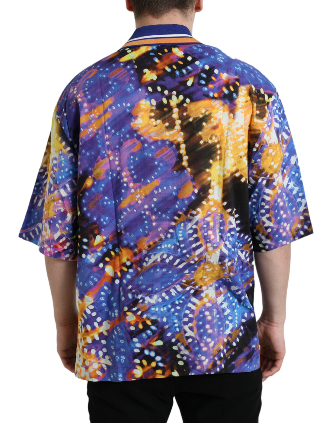 Dolce &amp;amp; Gabbana Multicolor Luminarie Print bomull Casual Shirt