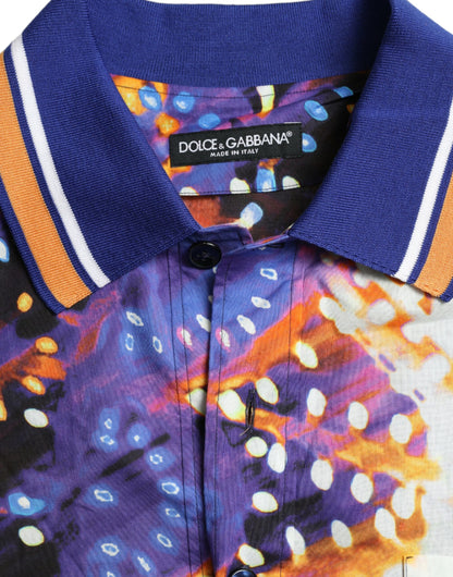 Dolce &amp;amp; Gabbana Multicolor Luminarie Print bomull Casual Shirt