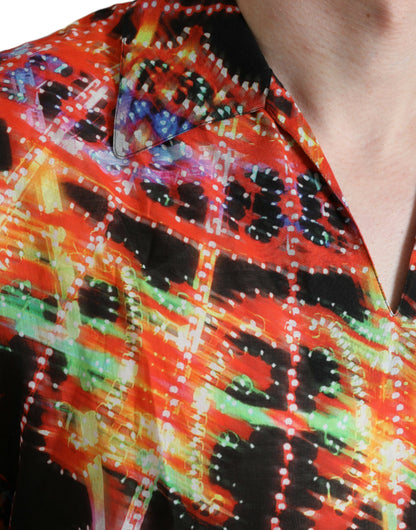 Dolce &amp;amp; Gabbana Multicolor Luminarie Print bomull T-shirt