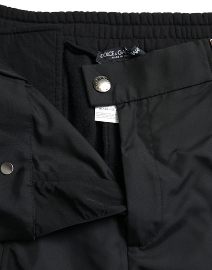 Dolce &amp; Gabbana Black Cotton Blend Skinny Pants
