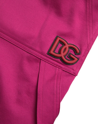 Dolce &amp;amp; Gabbana Rosa Logo Cargo Bomull Jogger Träningsbyxor
