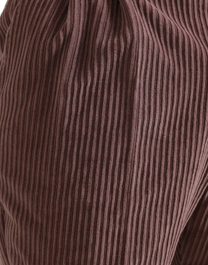 Dolce &amp; Gabbana Purple Corduroy Cotton Stretch Skinny Pants