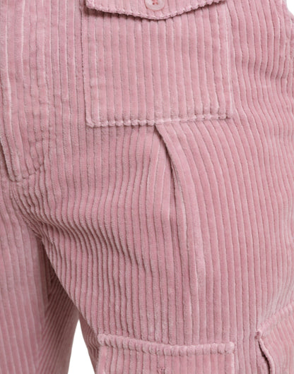 Dolce &amp;amp; Gabbana Rosa skinny cargojeans i manchester i bomull och stretch