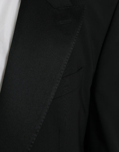 Dolce &amp; Gabbana Black SICILIA Single Breasted Coat Blazer