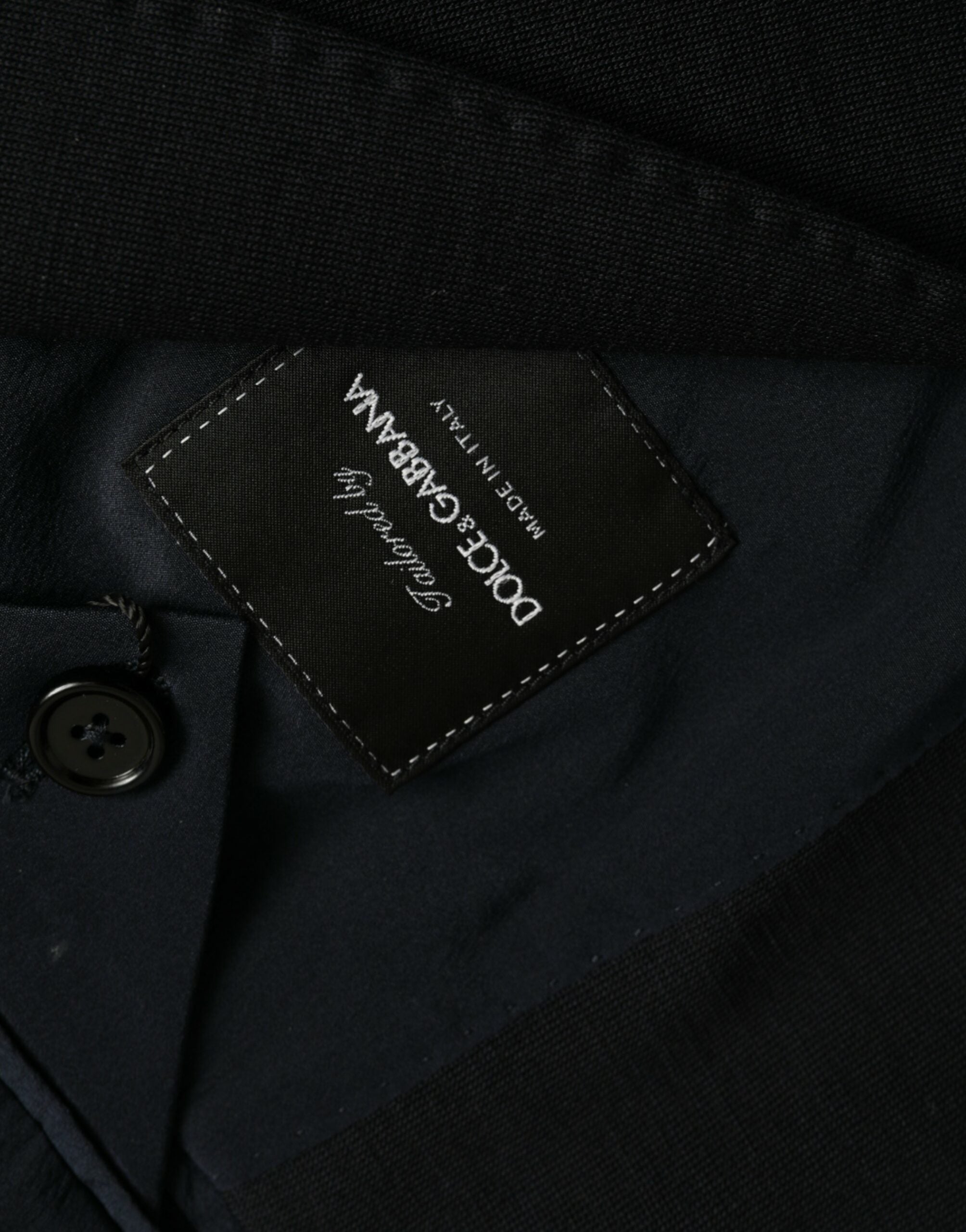 Dolce &amp; Gabbana Black Wool Notch Single Breasted Coat Blazer