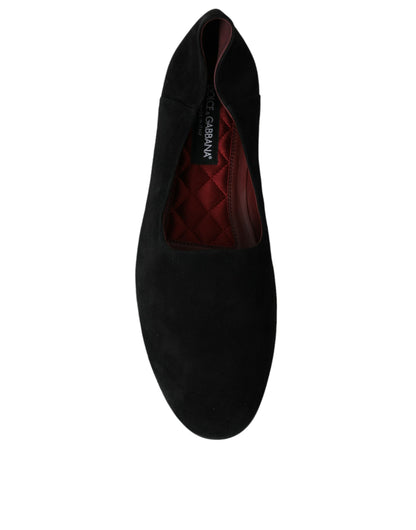 Dolce &amp;amp; Gabbana svarta mockaloafers för formella klänningar slip-on-skor