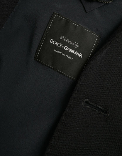 Dolce &amp;amp; Gabbana Svart Ull Enkelknäppt Kavaj