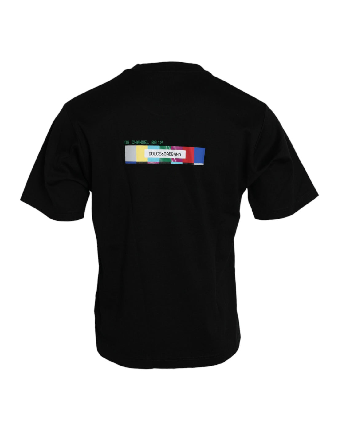 Dolce &amp;amp; Gabbana Svart T-shirt med rund halsringning och kärlekstryck