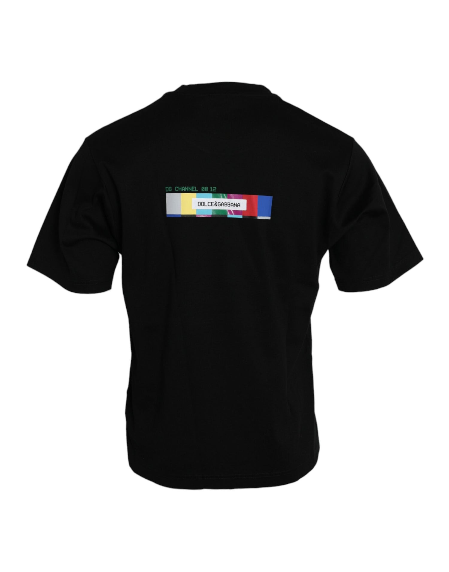 Dolce &amp;amp; Gabbana Svart T-shirt med rund halsringning och kärlekstryck