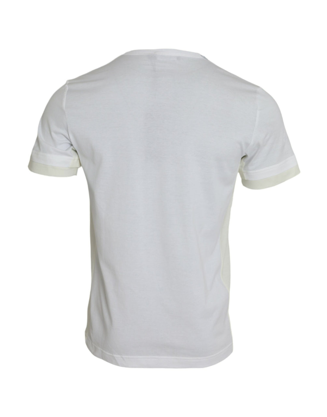 Dolce &amp;amp; Gabbana Vit bomulls-t-shirt med korta ärmar och fickor