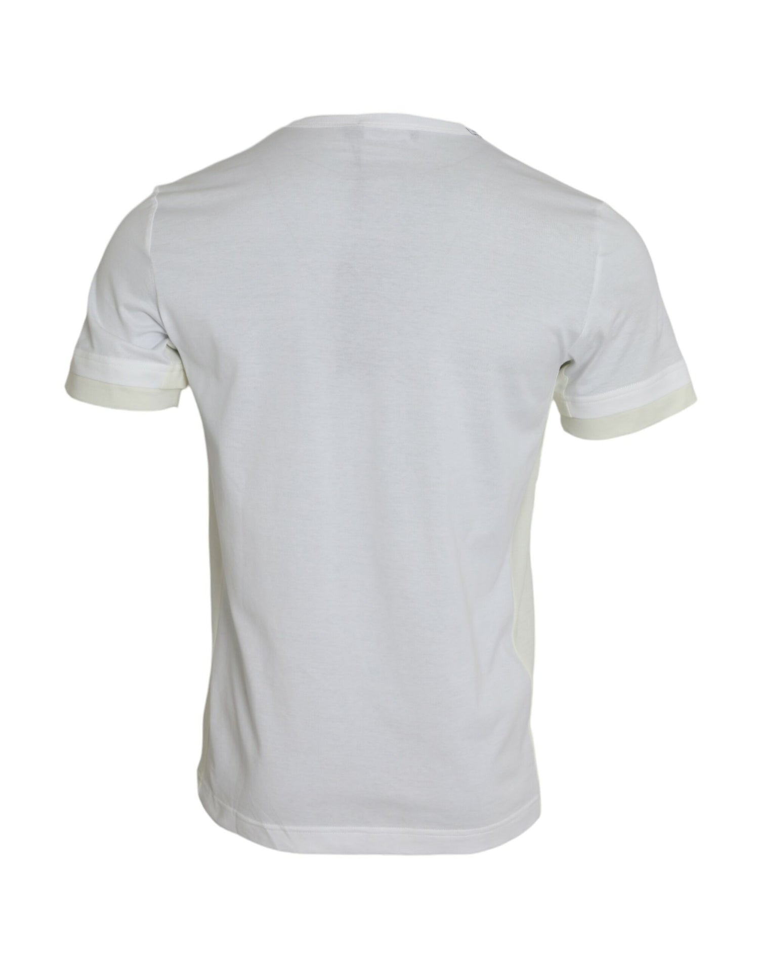 Dolce &amp;amp; Gabbana Vit bomulls-t-shirt med korta ärmar och fickor