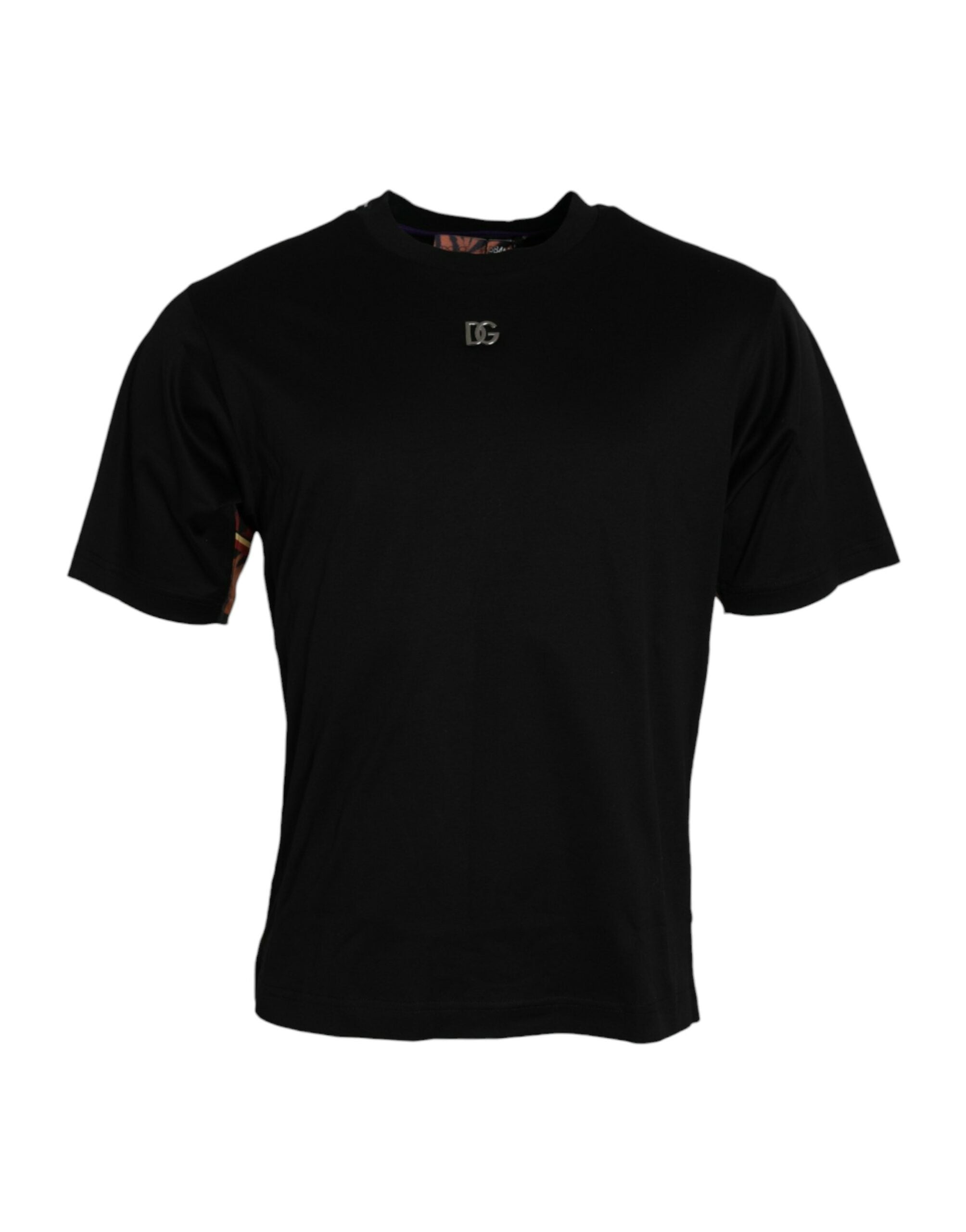 Dolce &amp; Gabbana Multicolor Tiger Print Cotton Short Sleeves T-shirt