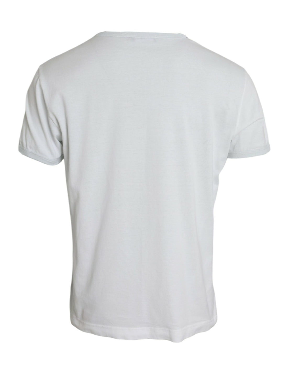 Dolce &amp;amp; Gabbana Vit bomulls-t-shirt med rund hals och kort ärm