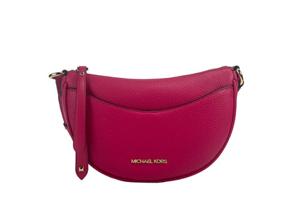 Michael Kors Dover Liten Rosa Half Moon Axelremsväska