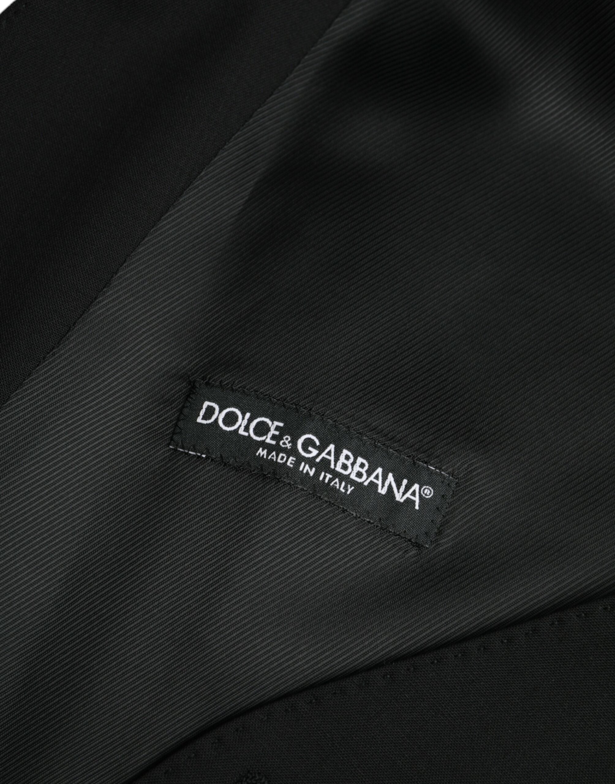 Dolce &amp;amp; Gabbana svart ullväst för formell klänning