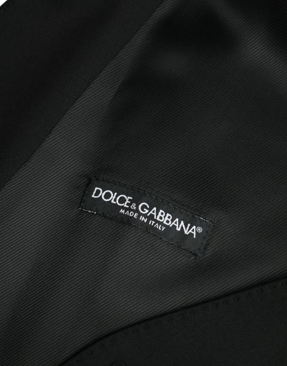Dolce &amp;amp; Gabbana svart ullväst för formell klänning