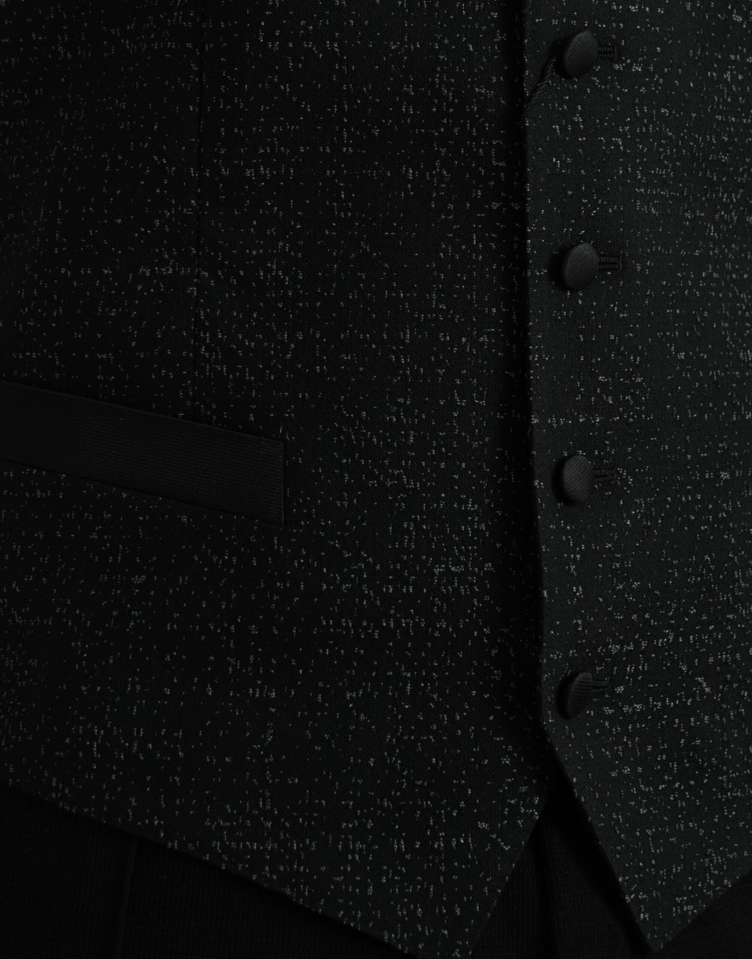 Dolce &amp;amp; Gabbana Svart Brun Sidenväst Klänning Formell Väst