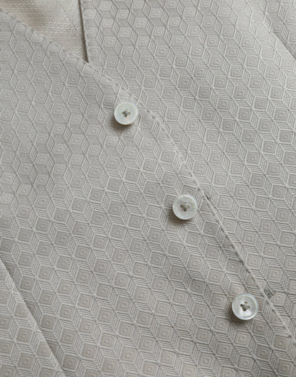 Dolce &amp;amp; Gabbana Off White Bomullsväst Klänning Formell Väst