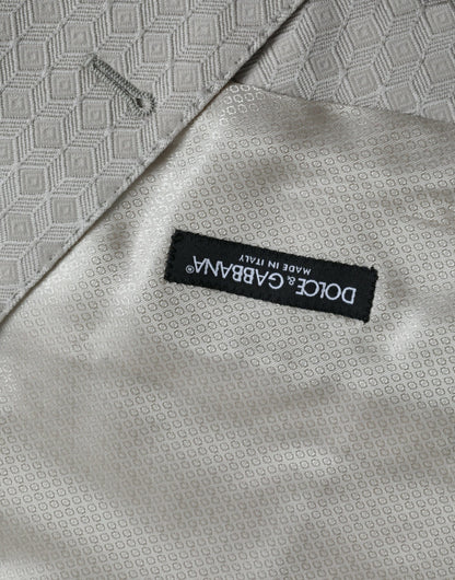 Dolce &amp;amp; Gabbana Off White Bomullsväst Klänning Formell Väst