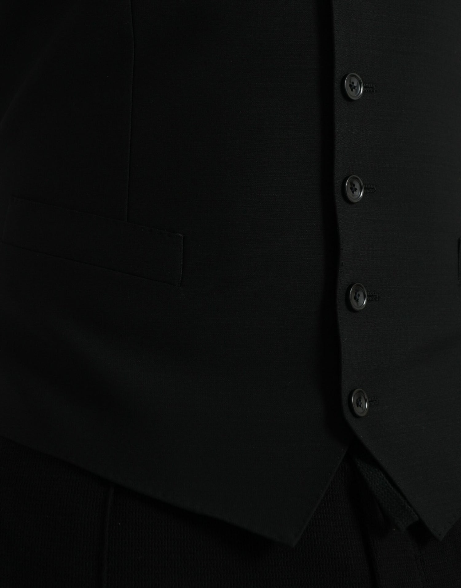 Dolce &amp;amp; Gabbana Svart Ullväst Klänning Formell Väst