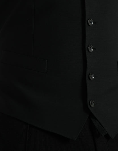 Dolce &amp;amp; Gabbana Svart Ullväst Klänning Formell Väst