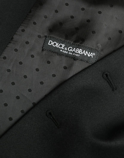 Dolce &amp;amp; Gabbana Svart Sidenväst Klänning Formell Väst