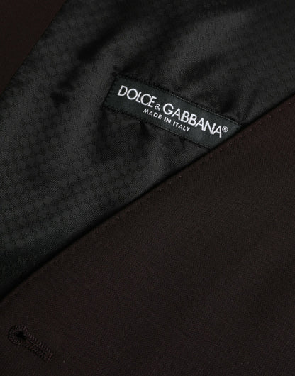 Dolce &amp;amp; Gabbana Brun Ullväst Klänning Formell Väst