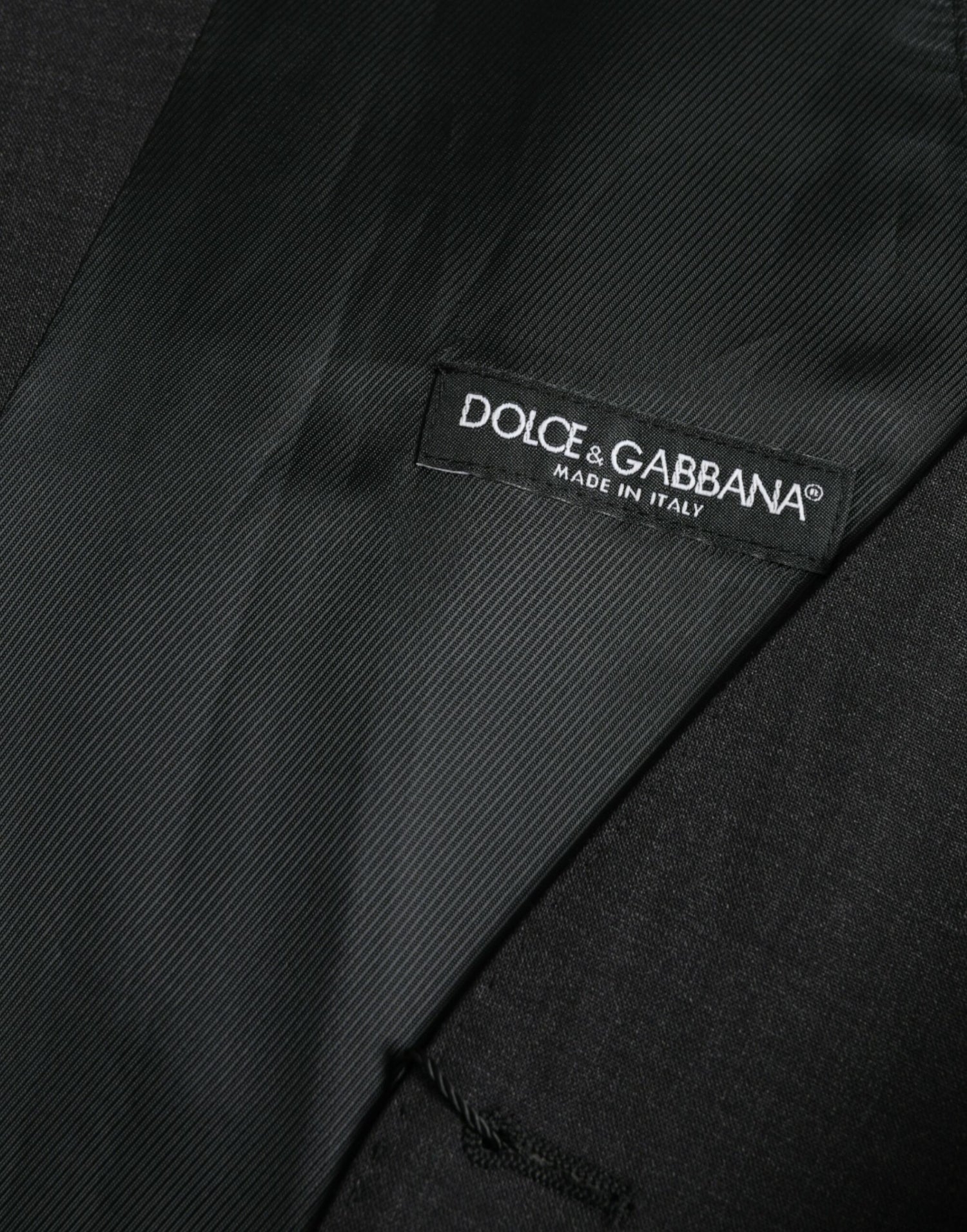 Dolce &amp;amp; Gabbana Svart Bomullsväst Klänning Formell Väst