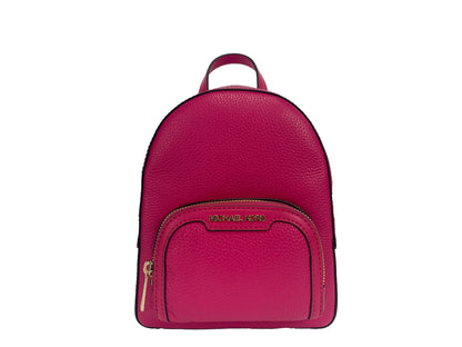 Michael Kors Jaycee Mini XS Pebbled Läder Ryggsäck Med Dragkedja Och Fickor