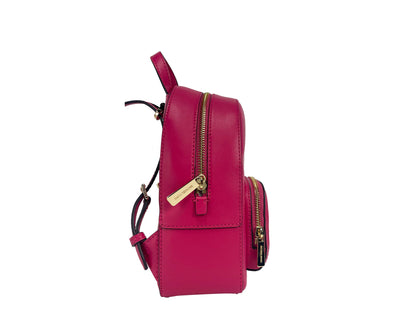 Michael Kors Jaycee Mini XS Pebbled Läder Ryggsäck Med Dragkedja Och Fickor